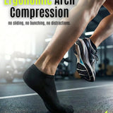 Women's Dark Black No Show Socks - 6 Pack