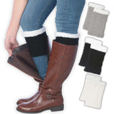 Monochrome Boot Cuffs