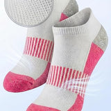 White Rainbow Colored & Accented Stripes Low Cut Socks - 12 Pairs