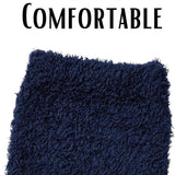 JAMES FIALLO Men's 3-Pairs Bed Socks For Elderly Argyle Accents Zigzags Patterned Solid Anti-Skid Soft Fuzzy Crew Socks - Tipi Toe Socks
