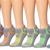 RONNOX Women's 6-Pairs Low Cut Running & Athletic Performance Tab socks Socks Medium/Large WRLT19-B-ML -  Socks