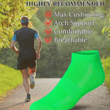 JAMES FIALLO Men's 6-Pairs Fun Low Cut Athletic Football Star Stripes Patterned Running Socks For Men