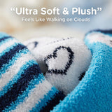 Anti-Skid Snowfall Serenity Fuzzy Socks - 3 Pairs