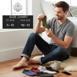 Men's Colorful Classic No Show Socks - 20 Pairs