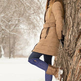 Women's 3-Pairs Light Colored Rustic Tones Natural Hues Fashion With Buttons Comfortable Winter Warm Knee High Cotton-Blend Boot Socks - Socks