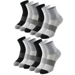 Set of black and gray socks on a white background