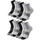 Set of black and gray socks on a white background