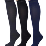 RONNOX Compression Socks for Men & Women Colorful Patterned Knee High Socks (16-20 mmHg / 12-14 mmHg) 3-Pairs CP06 - Socks