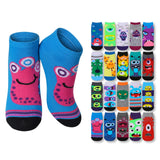 Women's Cute Monster Face No Show Socks - 20 Pairs