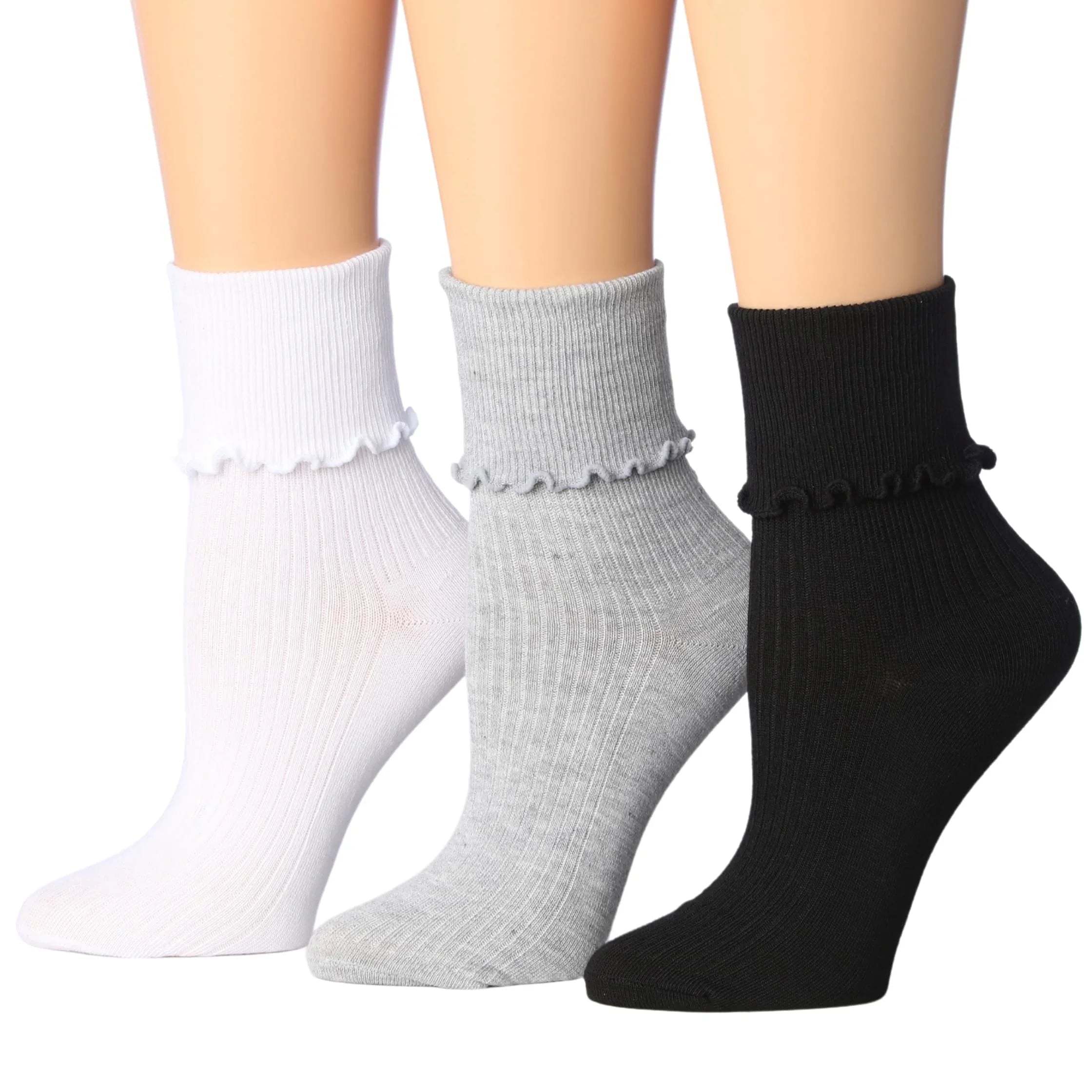 Women's Color Ruffle Socks