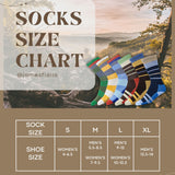 JAMES FIALLO Unisex 3 Pairs Wool Blend Minimalism Square Shapes Colorful Pattern Cushioned Dress Crew Socks