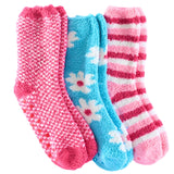 Anti-Skid Cotton Candy Delight Fuzzy Socks - 3 Pairs