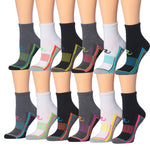 RONNOX Women's 12-Pairs Running & Athletic Sports Performance Ankle/Quarter Socks (RQ11-AB-ML) -  Socks