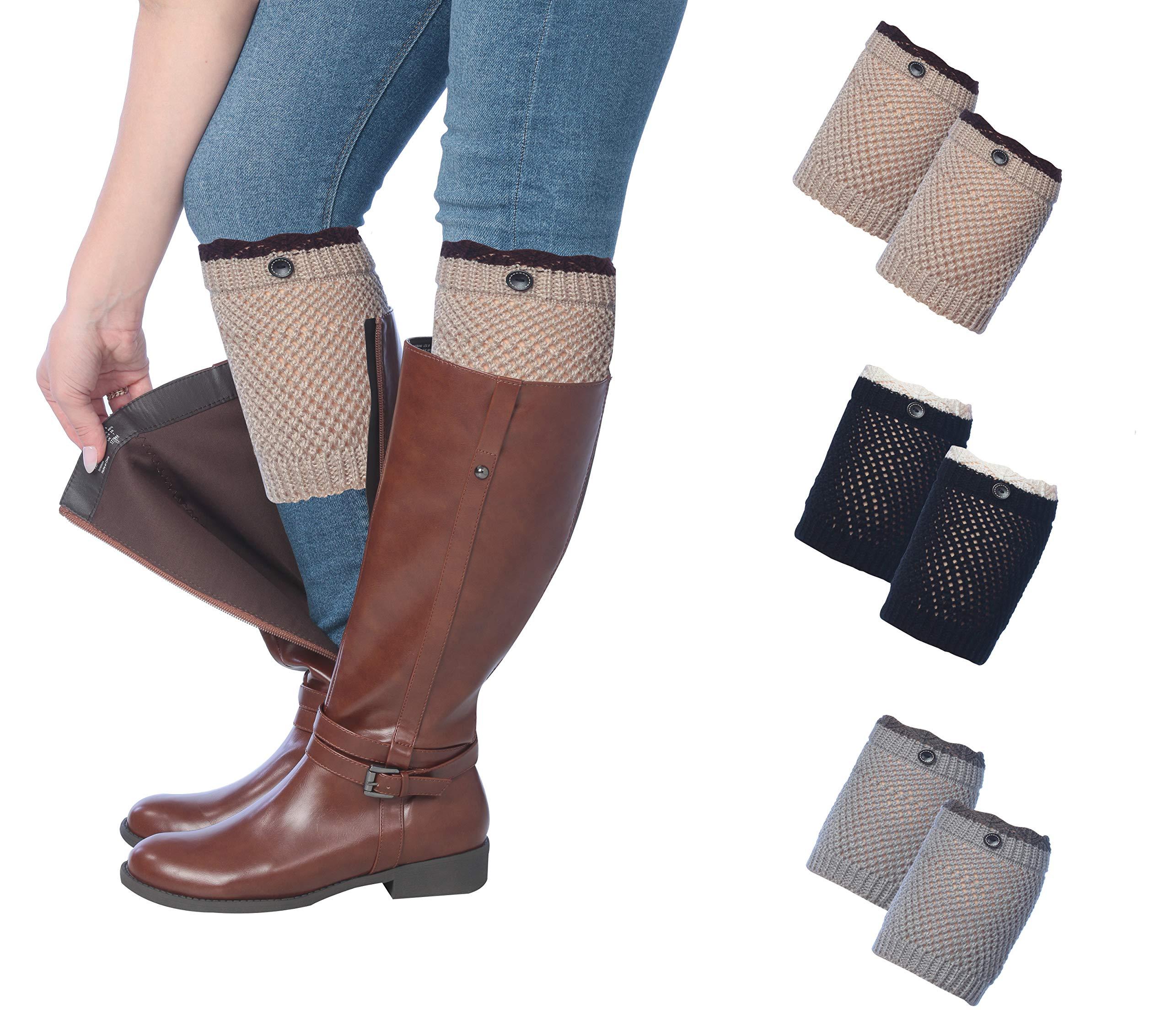 Cozy Contrast Boot Cuffs