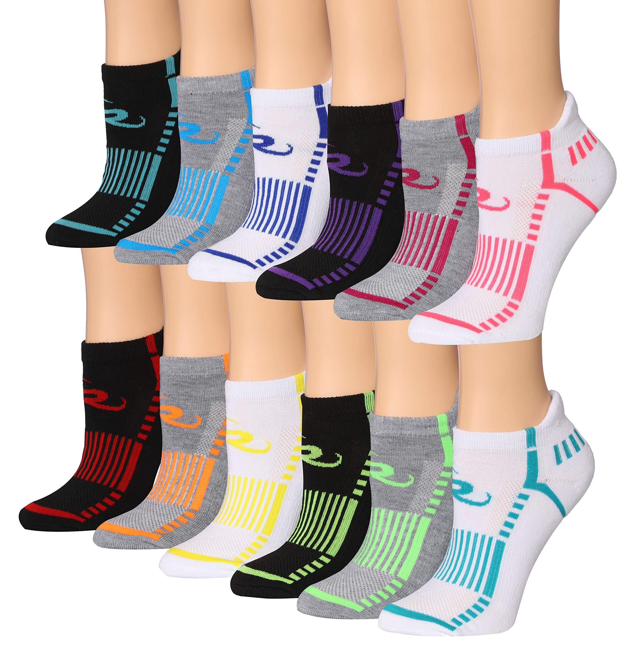Multicolor Low Cut Running Socks