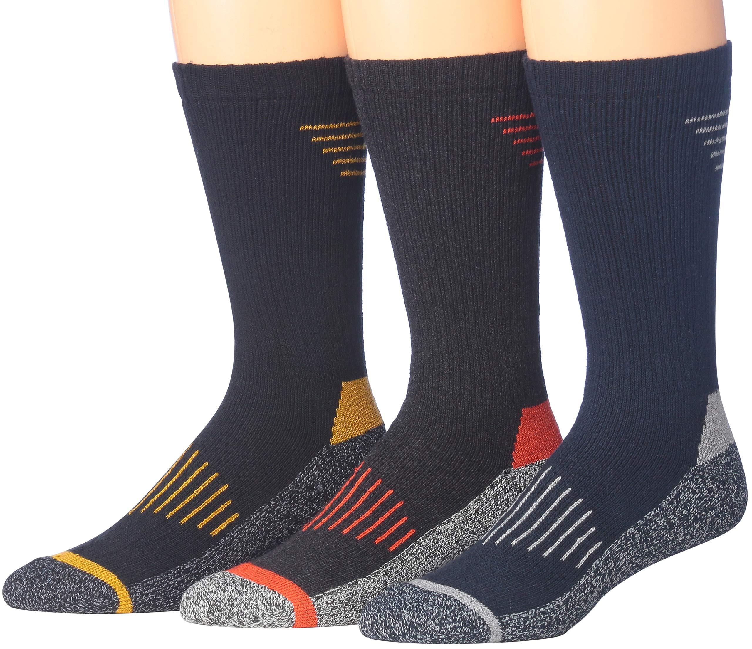 JAMES FIALLO Men's Outdoor Heavy Weight Boot Hiking Socks 3-Pair Pack - Tipi Toe Socks
