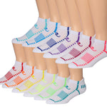 RONNOX Men's 12-Pairs Low Cut Running & Athletic Performance Tab Socks Medium/Large MRLT18-AB-ML - Tipi Toe Socks