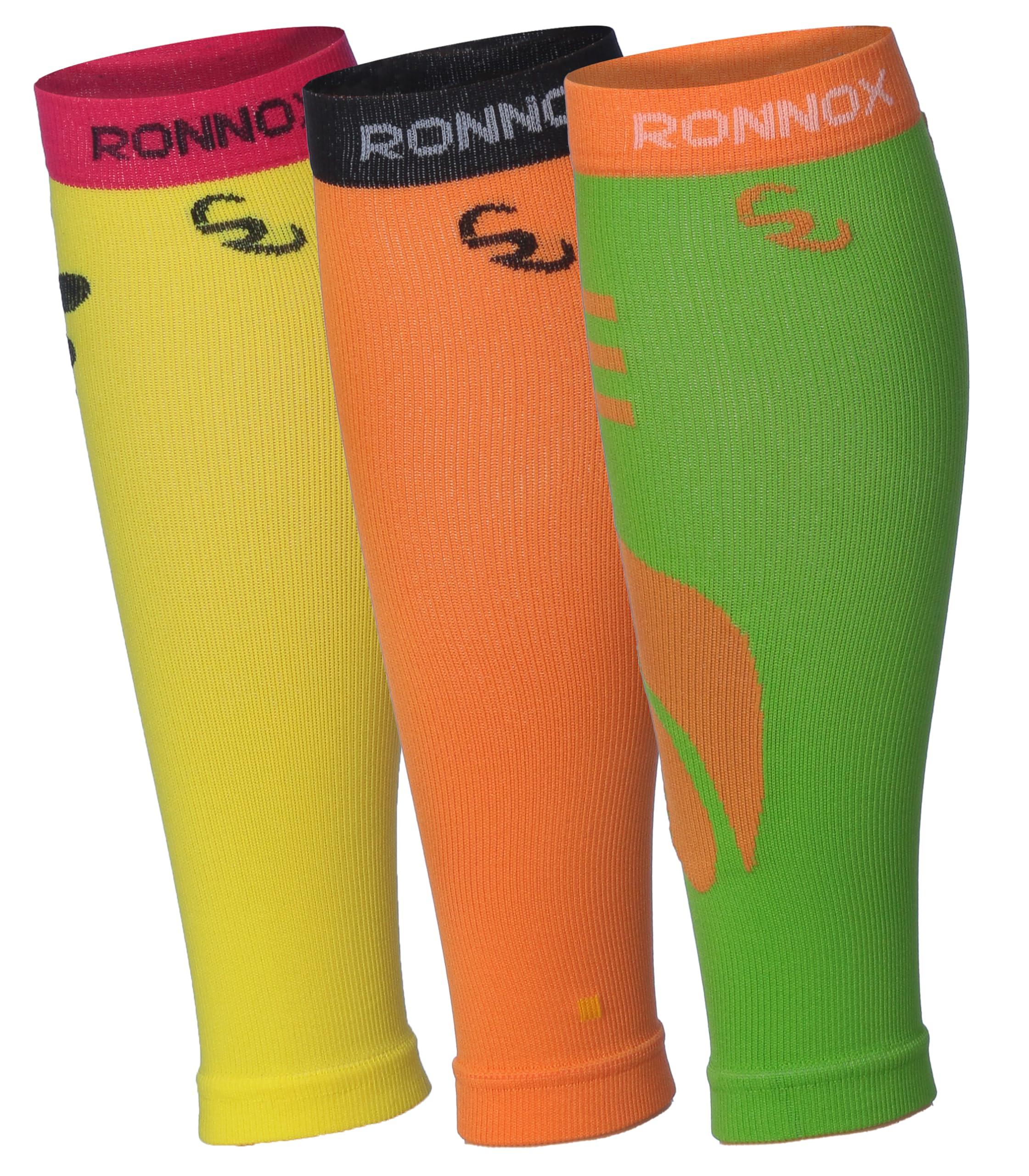  Unisex Calf Compression Sleeve 3-Pairs Colorful Layers Whimsical Dots 12-14 mmHg Great for Athletic & Use -  Socks