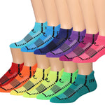 RONNOX Men's 12-Pairs Low Cut Running & Athletic Performance Tab Socks Medium/Large MRLT16-AB-ML - Tipi Toe Socks