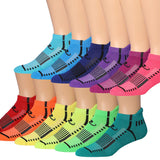 RONNOX Men's 12-Pairs Low Cut Running & Athletic Performance Tab Socks Medium/Large MRLT16-AB-ML - Tipi Toe Socks