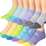 RONNOX Men's 12-Pairs Low Cut Running & Athletic Performance Socks Medium/Large MRLT03-AB-ML - Tipi Toe Socks