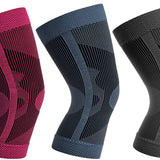 RONNOX Knee Sleeve Compression Knee Support for Running, Jogging, Sports, Joint Pain Relief, Arthritis and Injury Recovery ƒ?? Breathable Sweat-Wicking Design - (3-pairs, (Charcoal Blue Pink)) -  Socks