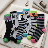 Cat Paw Socks - 6 Pack