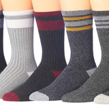 JAMES FIALLO Men's Comfortable Hiking & Outdoor Crew Socks, (10-13 / Shoe: 6-12, Z 6 Pairs. Comfortable Hiking Socks,) - Tipi Toe Socks