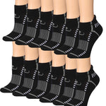 RONNOX Women's 12-Pairs Low Cut Running & Athletic Performance Tab Socks Medium/Large WRLT21-AB-ML -  Socks