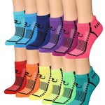 RONNOX Women's 12-Pairs Low Cut Running & Athletic Performance Tab Socks Medium/Large WRLT16-AB-ML - Socks