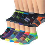 RONNOX Men's 12-Pairs Low Cut Running & Athletic Performance Socks Medium/Large MRLT02-AB - Tipi Toe Socks