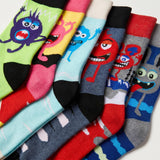 Men's Cartoon Socks - 6 Pairs