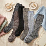 Dynamic Monochrome Colorful Knee High Socks - 6 Pairs