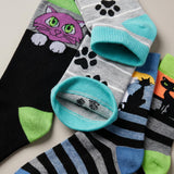 Cat Paw Socks - 6 Pack