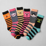 Meow Stripes socks - 6 Pack