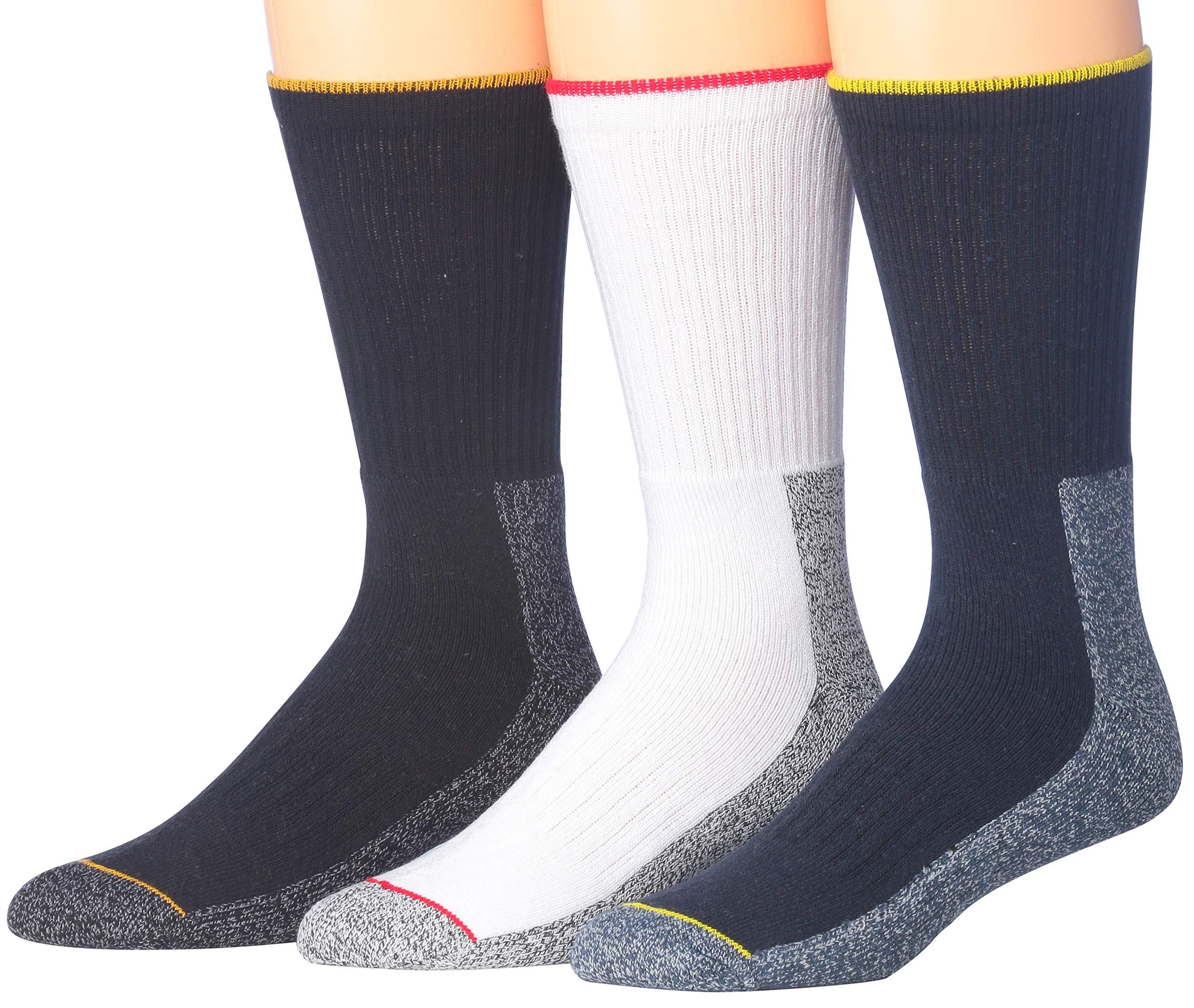 JAMES FIALLO Men's Outdoor Heavy Weight Boot Hiking Socks 3-Pair Pack - Tipi Toe Socks