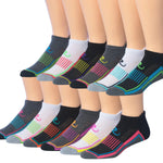 RONNOX Men's 12-Pairs Low Cut Running & Athletic Performance Socks Medium/Large RLT01-AB - Tipi Toe Socks