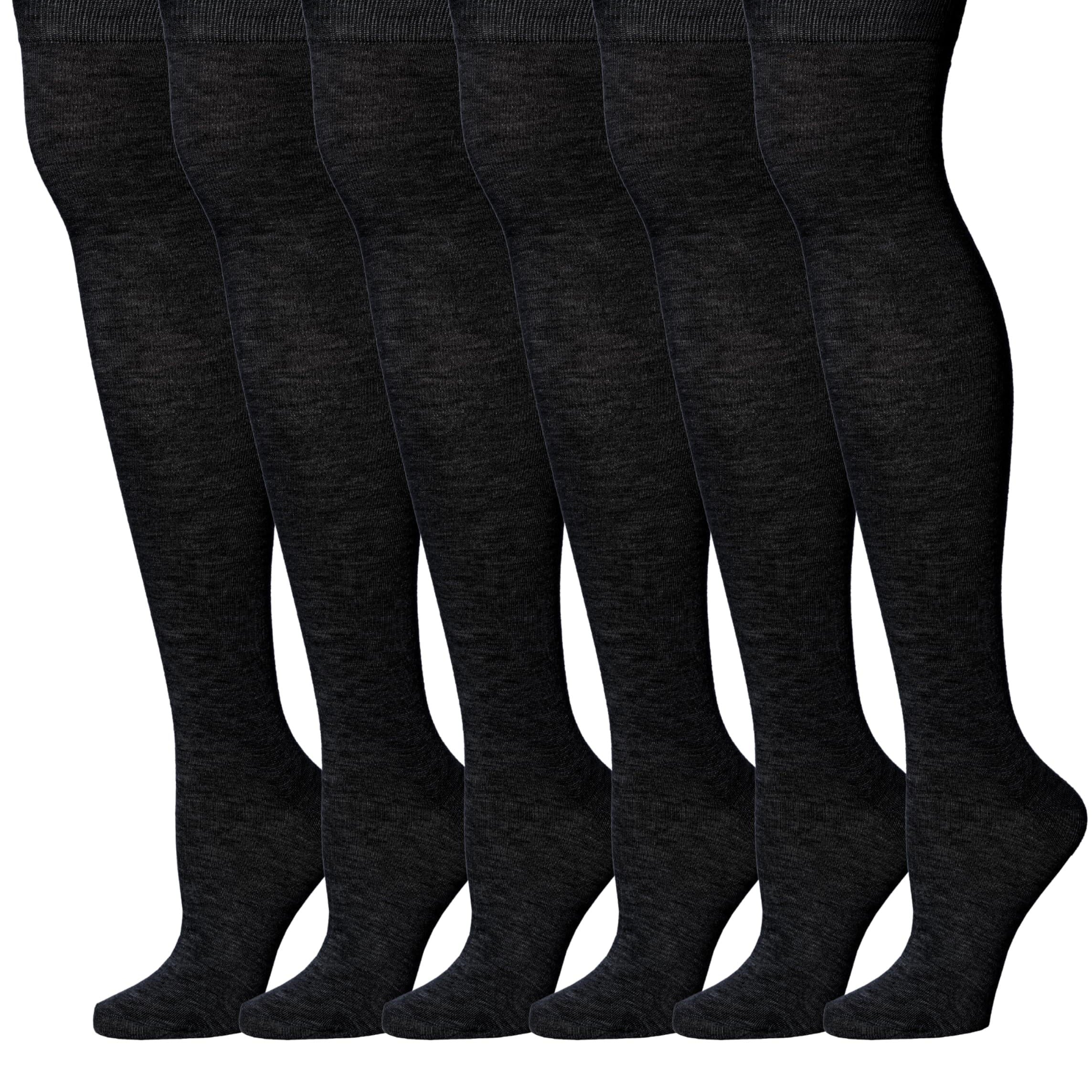 Black Knee High Socks