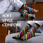 Women's 12 Pairs Lightweight Crew Socks – Colorful Cute Cat Design Patterns - Tipi Toe Socks