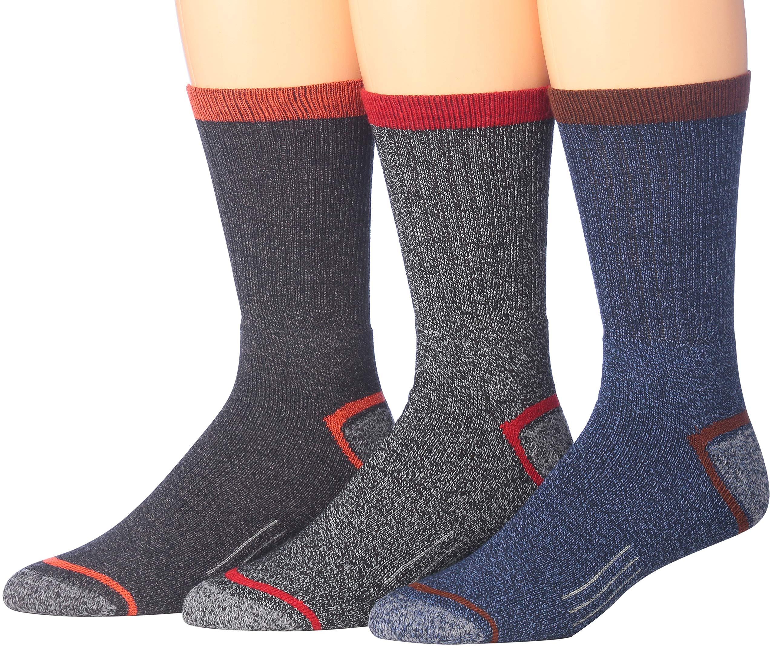 JAMES FIALLO Men's Outdoor Heavy Weight Boot Hiking Socks 3-Pair Pack - Tipi Toe Socks