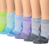 RONNOX Women's 6-Pairs Low Cut Running & Athletic Performance Tab socks Medium/Large WRLT13-B-ML -  Socks