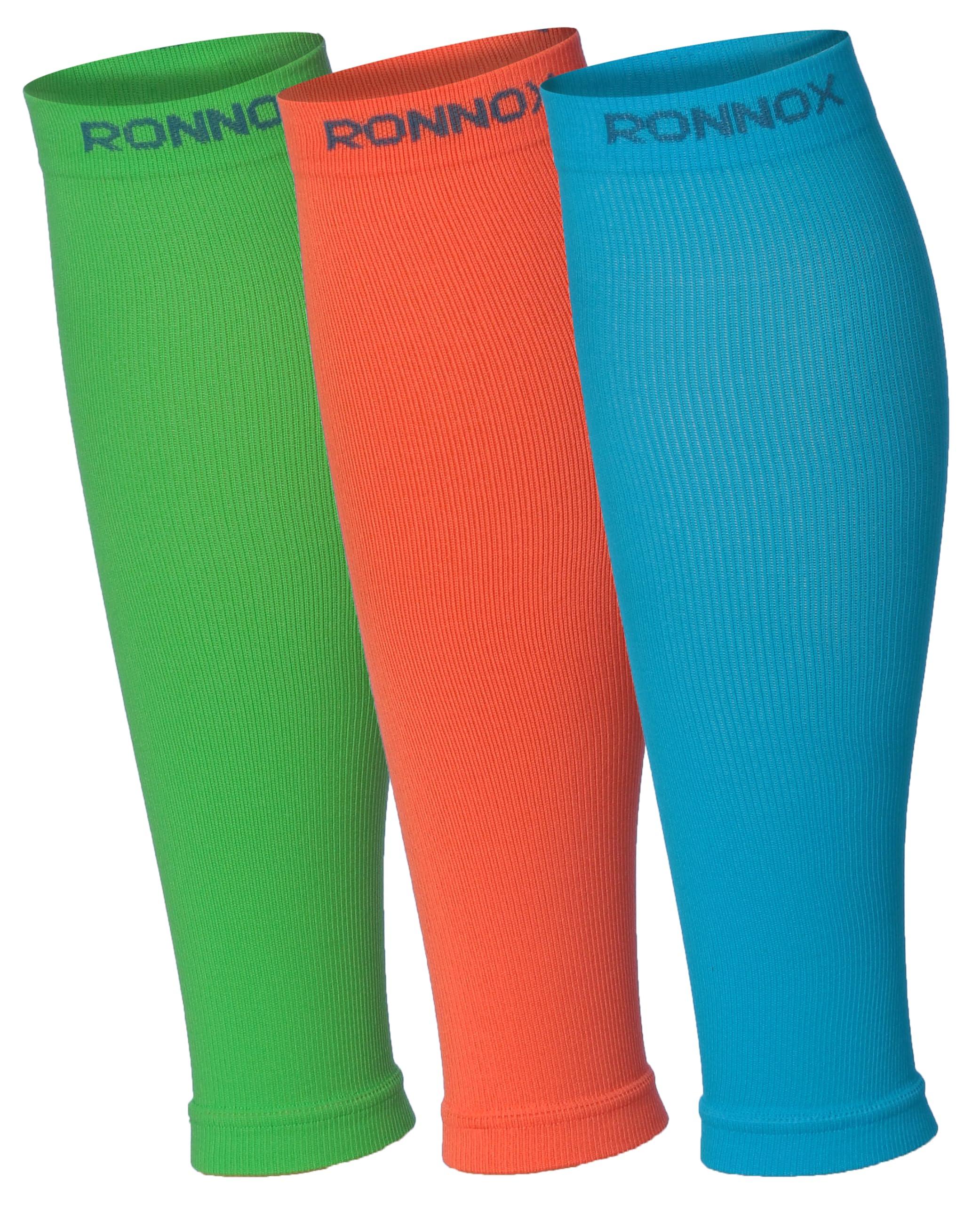  Unisex Calf Compression Sleeve 3-Pairs Oceanic Oasis Calf Compression Tube Sleeves 12-14 mmHg Great for Athletic & Use -  Socks