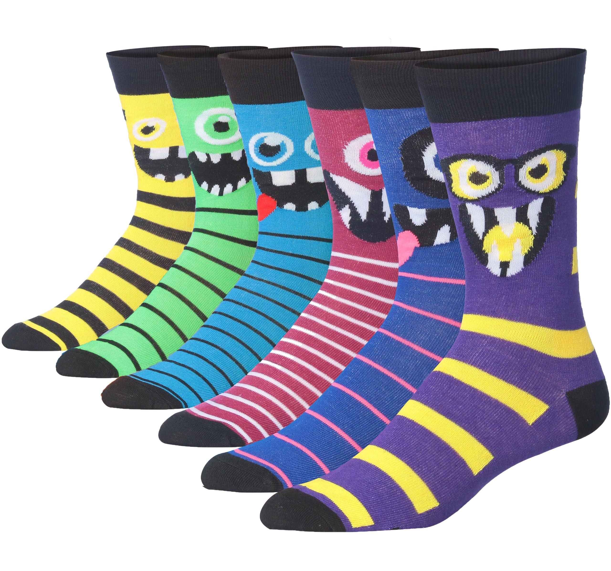 Men's Monster Striped Socks