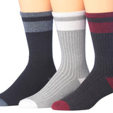 JAMES FIALLO Men's Outdoor Heavy Weight Boot Hiking Socks 3-Pair Pack - Tipi Toe Socks