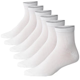 JAMES FIALLO Men's 6 Pack Lightweight & Versatile Quarter Socks, Ideal for Casual & Everyday Wear