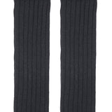 Isadora Paccini Women's Ribbed Leg Warmers Monochrome Majesty Black One Size