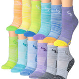 Bright Color Quarter Socks