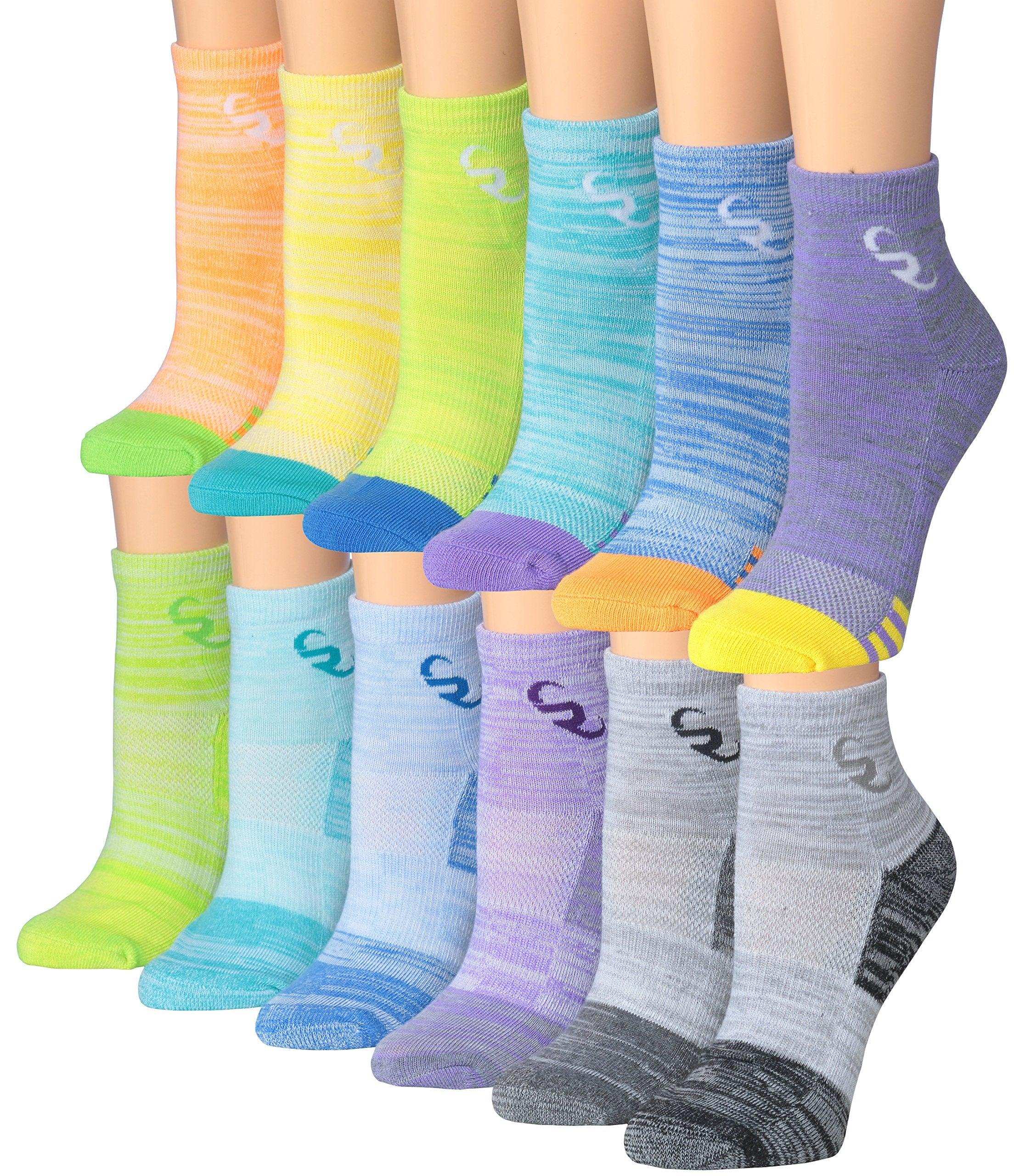 Bright Color Quarter Socks