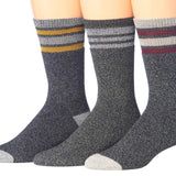 JAMES FIALLO Men's Outdoor Heavy Weight Boot Hiking Socks 3-Pair Pack - Tipi Toe Socks
