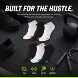 Women’s Classic Triple-Stripe Low Cut Sports Socks – Size 9-11 – Cushioned 12-Pack